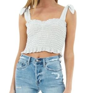 Blue Life Zamar Cropped Tie Top